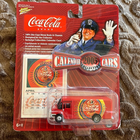 1990’s STEP VAN      2005 JOHNNY LIGHTNING COCA-COLA CALENDAR CARS - Picture 2 of 4